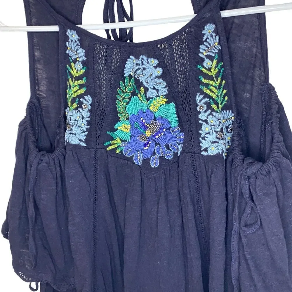 FREE PEOPLE Fast Times Cold Shoulder Top s - Picture 6 of 10